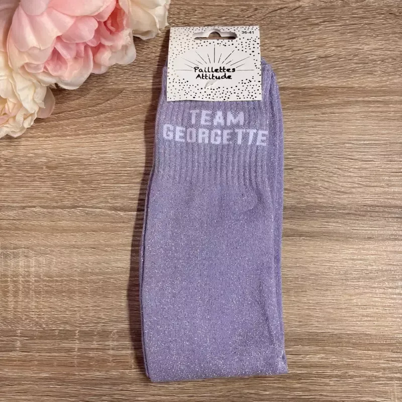 Chaussettes quitation paillettes Team georgette Paillettes Attitude - Bordeaux Expdition Rapide