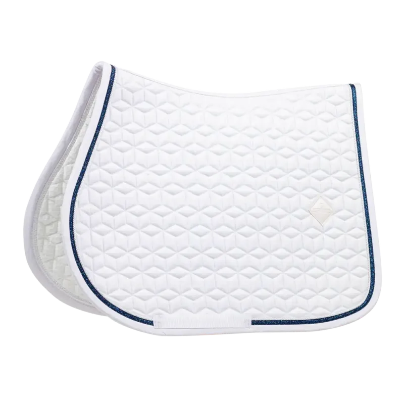 Top Vente para caballo Kentucky mantilla Glitter Rope Jumping – White/Black