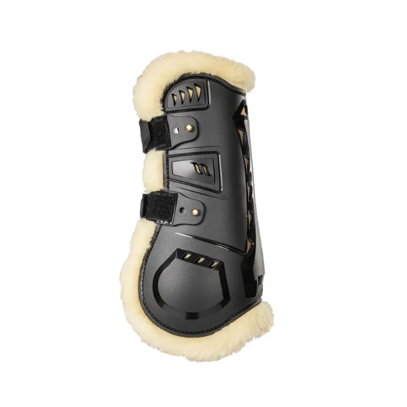 Vente Directe BACK ON TRACK - Protge-tendons doubls mouton synthtique Airflow - S - Noir