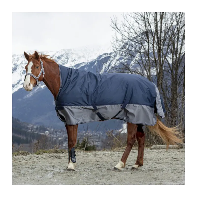 QUITHME - Couverture Tyrex 600D High Neck - 5'9 (125 cm ) - Marine / Gris - 0 gr Meilleur Prix