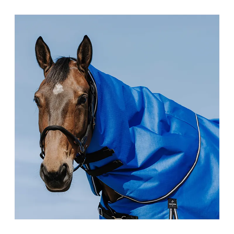 QUITHME - Couvre-cou Tyrex 1200D Aisance - Poney - Bleu roi - 0 gr Paiement Scuris