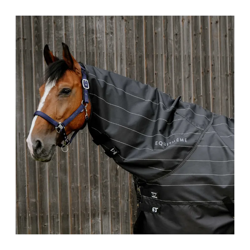 QUITHME - Couvre-cou Tyrex 600D Lumin - Poney - Noir - 0 gr Super Prix