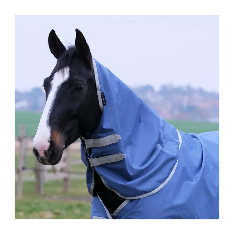 Meilleure Vente QUITHME - Couvre-cou Tyrex 600D Recycl - Poney - Bleu - 0 gr