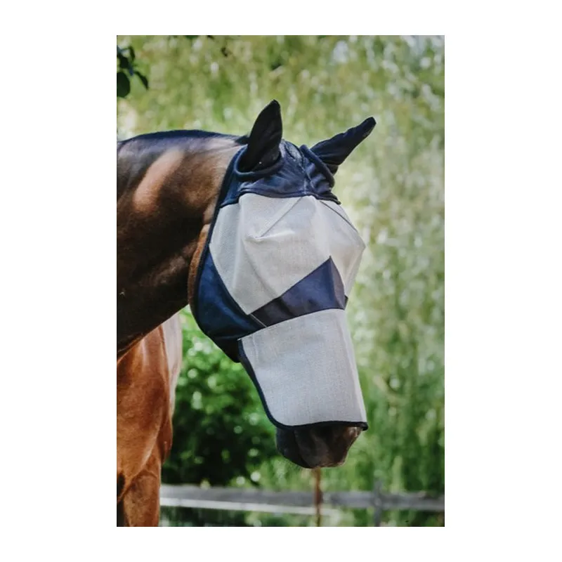 QUITHME - Masque anti-mouches filet pais - Poney - Beige Livraison Gratuite