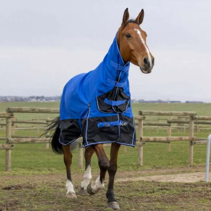 Rduction Couverture Tyrex 1200D Combo Aisance 100g - Equithme - bleu roy - 100g - 5'9 - 125 /175 cm
