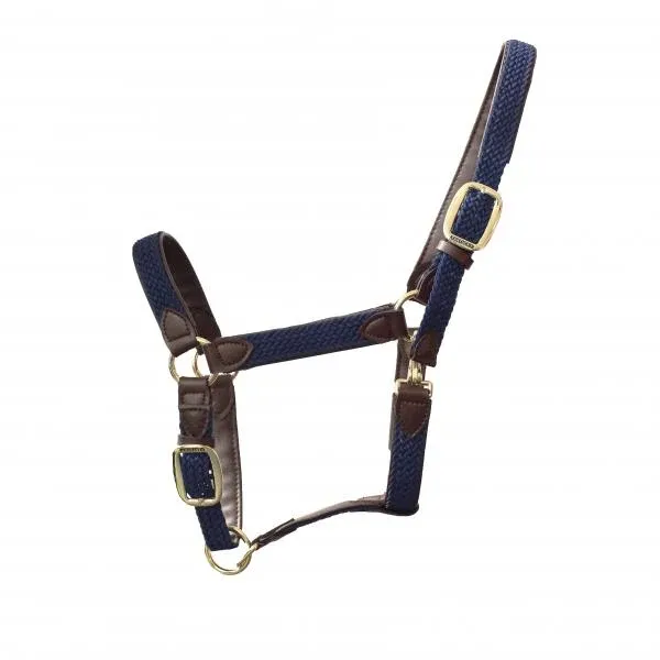 Prix Choc Cabezada de cuadras Kentucky Plaited Nylon cabezada de cuadra - Full / Black