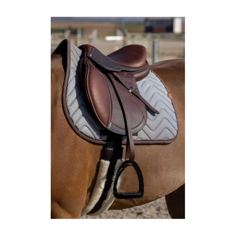 Top Vente QUITHME - Tapis de selle Tweedytan - Cheval - Blanc