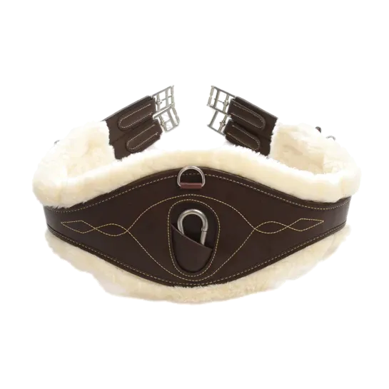 Promotion Saisonnire Cincha Kentucky Sheepskin Anatomic cincha - 135 cm / Brown