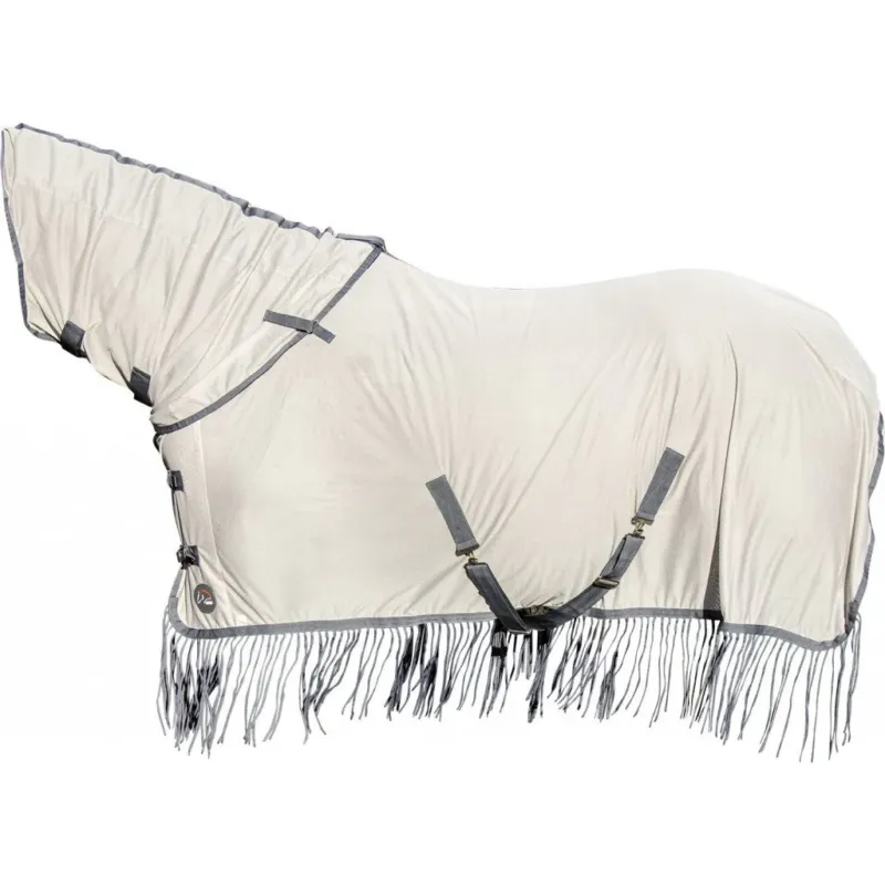 Manta para caballo HKM Style Fly manta Fringes Style with Neck Part - EU115/UK5'3/US63 Achetez Aujourdhui