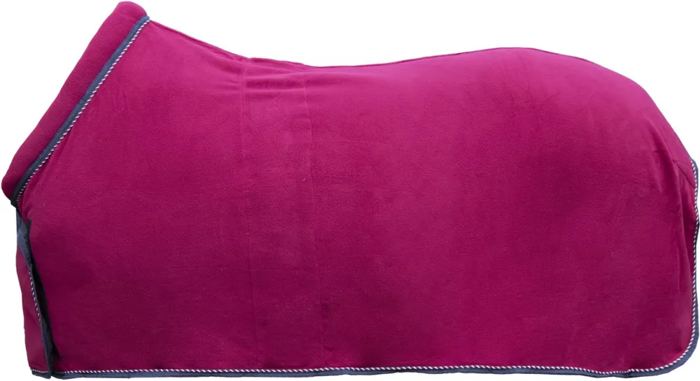 Manta para caballo HKM Style Cooler With Collar Extra Style - Deep Blue / EU155/UK6'9/US81 Nouvel Arrivage