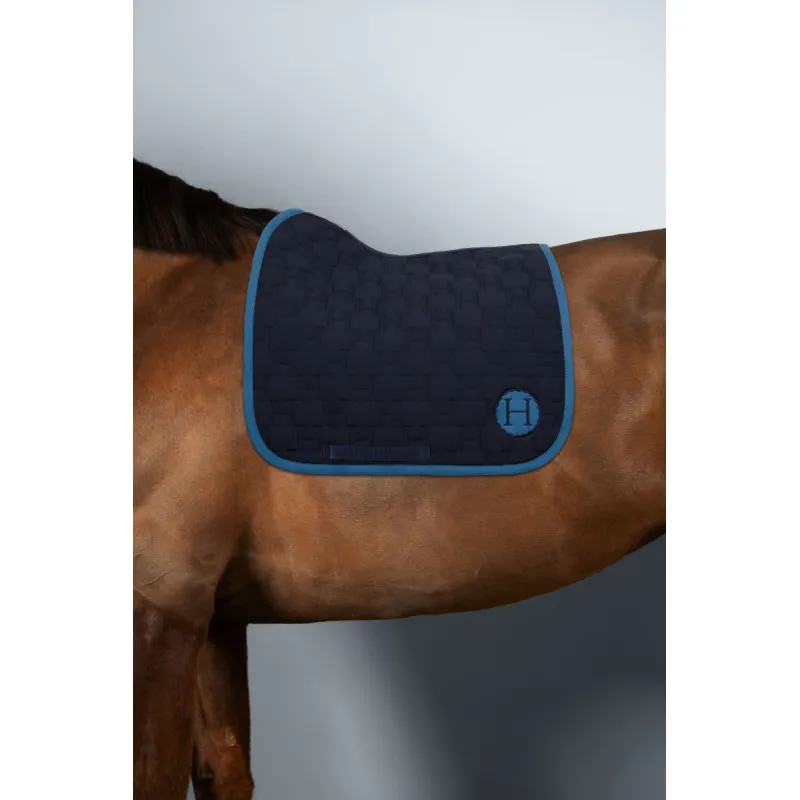 HARCOUR - Tapis de dressage Salva - Cheval - Marine Bon Plan