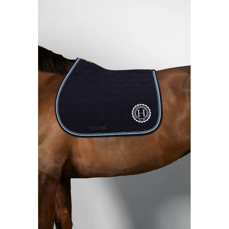 HARCOUR - Tapis de selle Belle - Cheval - Marine Marque