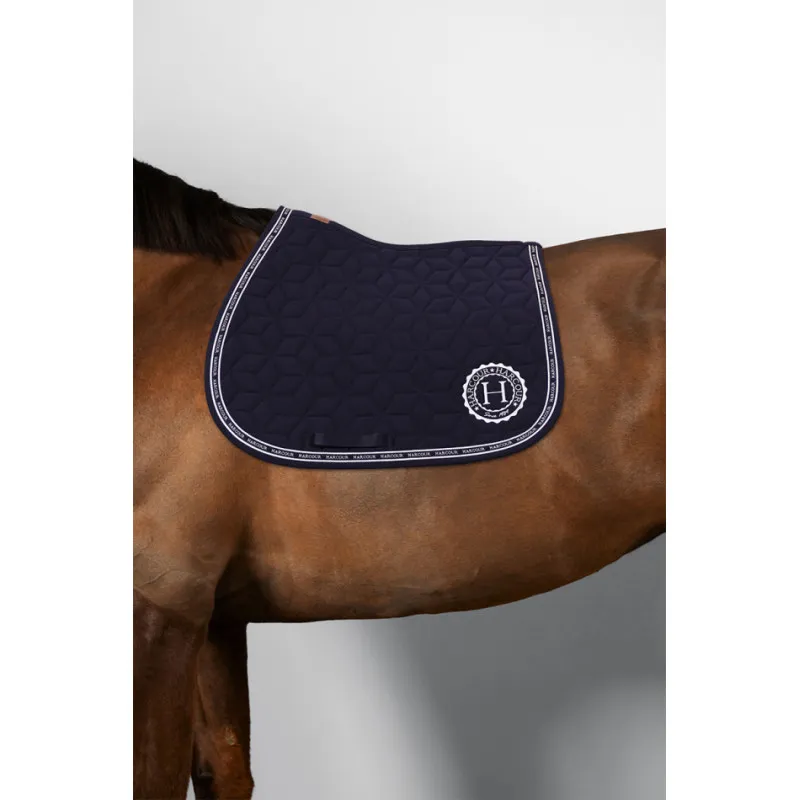 Nouvel Arrivage HARCOUR - Tapis de selle Blake - Cheval - Marine