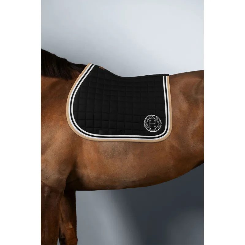 Super Prix HARCOUR - Tapis de selle Soft - Cheval - Noir