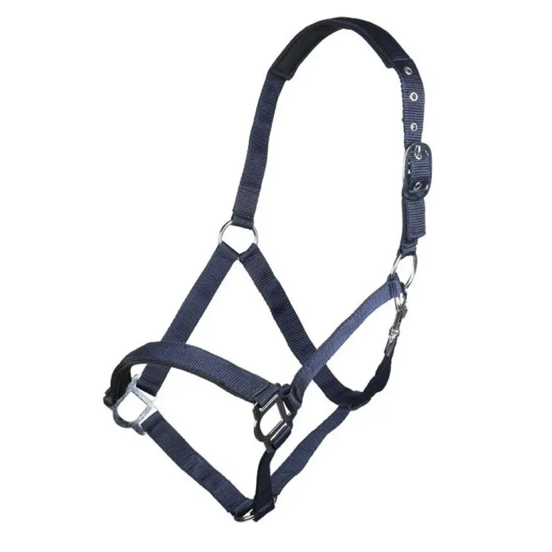 Cabezada de cuadra HKM Style Head Collar Sydney Style with Soft Padding - Corn Blue / Pony Quantit Limite