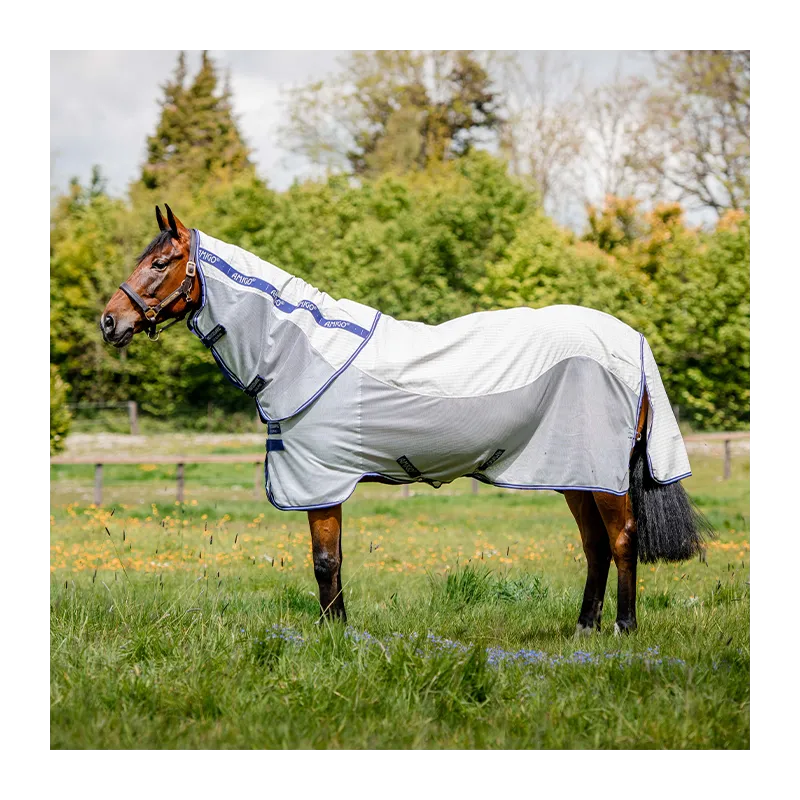 HORSEWARE - Chemise anti-mouches Amigo Airflow - 6'0 (130 cm ) - Blanc / Violet Solde