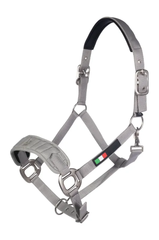 Cabezada de cuadras Lauria Garrelli Head Collar Livigno - Cob / Stone Grey Offre Limite