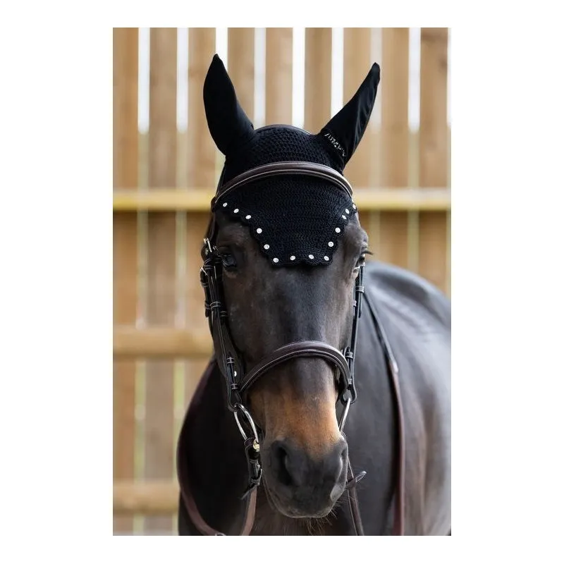 Retour Gratuit JUMPIN - Bonnet pour chevaux Balthazar Diamant - Cob - Noir