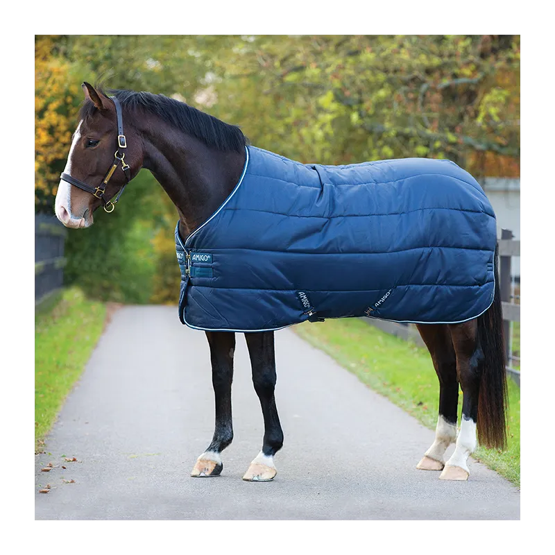 Remise HORSEWARE - Couverture Amigo Insulator Lite 100 gr - 6'9 (155 cm ) - Marine / Blanc - 100 gr