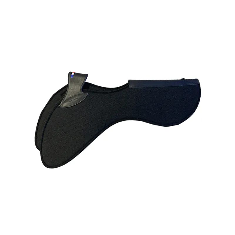 Authentique JUMPIN – Amortisseur feutre noir et cuir – Cheval – Noir