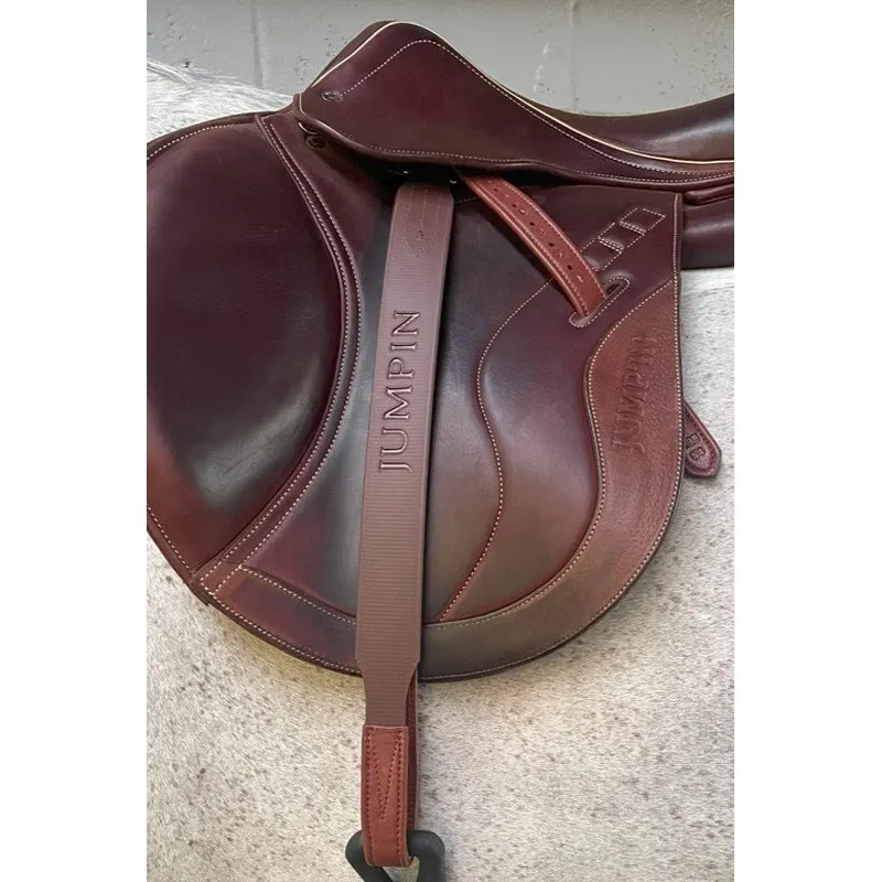 Vente Directe JUMPIN – trivires en cuir et biothane – 115 cm – Havane