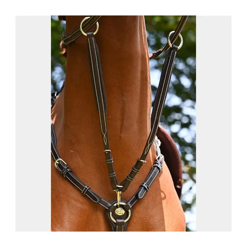 Retour Gratuit JUMPIN - Martingale de collier Wednesday et Crystal - Collection Week - Cob - Havane