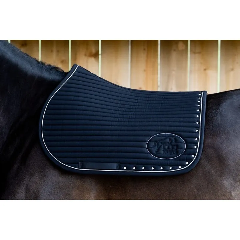 Satisfait Ou Rembours JUMPIN – Tapis de selle Balthazar Diamant – Cheval – Noir