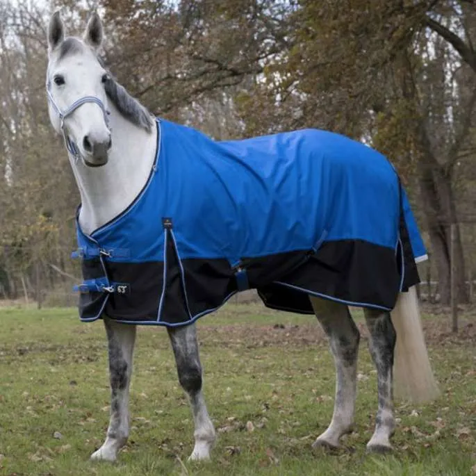 Prix Choc Chemise Tyrex Aisance 1200D 50g Equithme - bleu/noir - 50g - poney 5'3 - 115 /160 cm