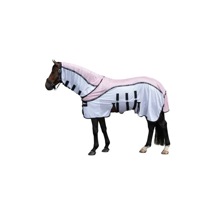 Manta para caballo HKM Fly manta Light - Green/White / EU165/UK7'3/US87" Nouveaut