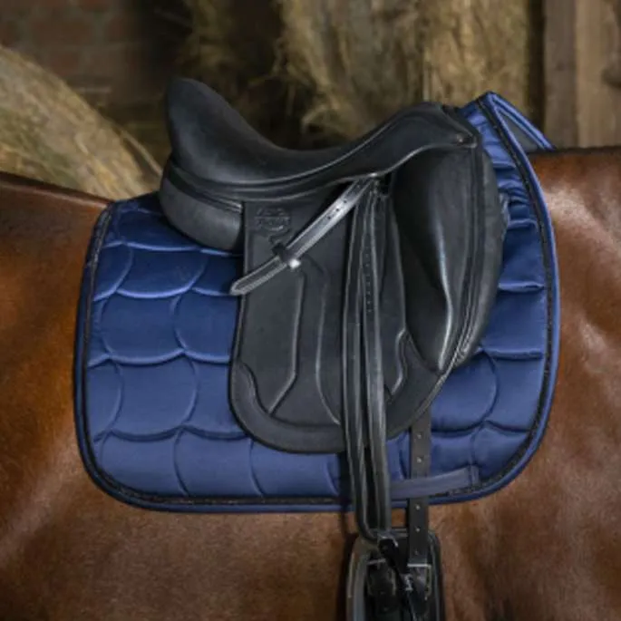 Tapis de Selle Satin dressage - Equithme - prune - cheval (full ) Prix Cass