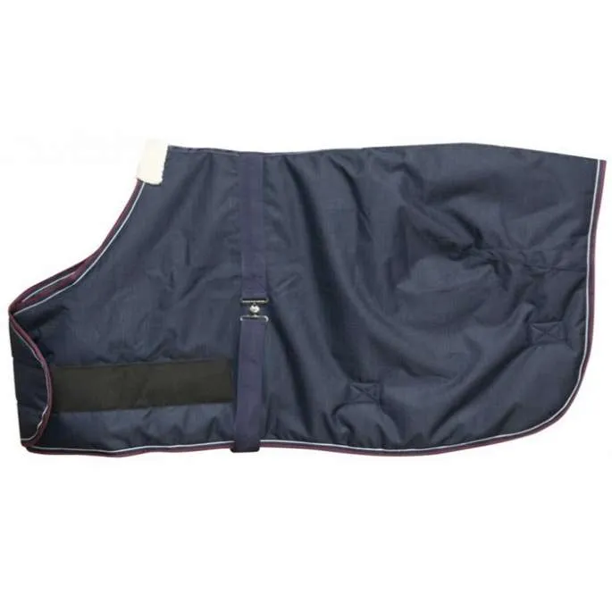 Prix Bas Couverture Foal 1200D - Equithme - marine/bordeaux - 65 cm