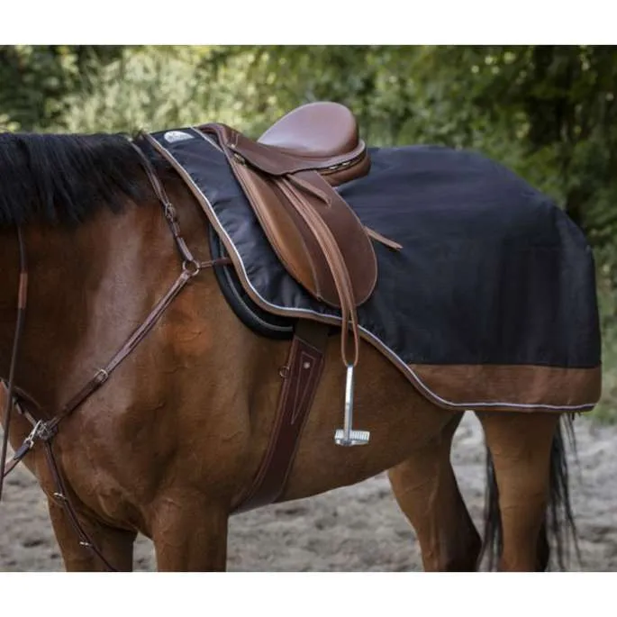Paiement Scuris Couvre-reins Tyrex 600D doubl polaire - Equithme - marine/gris - 165 cm