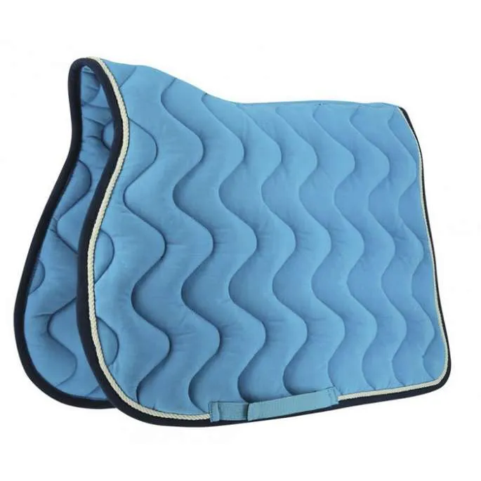 Tapis de selle Polyfun cheval - Equithme - taupe/marine - cheval (full ) Offre Limite