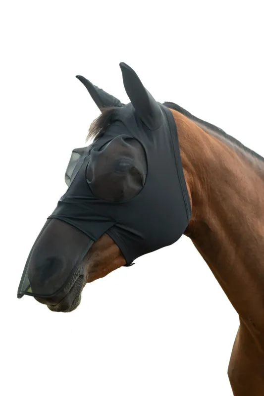 Mscara antimoscas HKM Anti mscara antimoscas Elastic with Nose Protection - Jade Green / XXS Nouvelle Collection