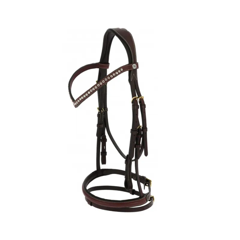 NORTON PRO – Bridon cuir huil Athena – Poney – Havane Meilleur Choix