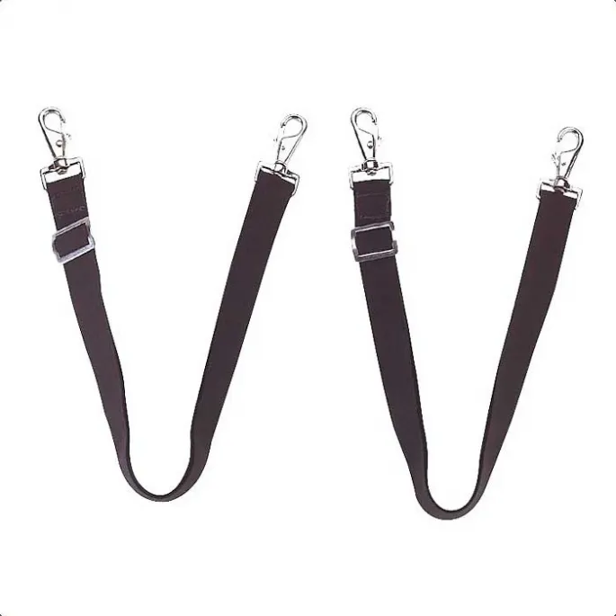 Courroies de cuisse lastiques – Equithme – noir Seulement Aujourdhui