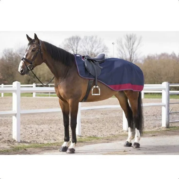 Couvre-reins Equithme Tyrex 1200D doubl polaire – bordeaux – 140 cm Promotion