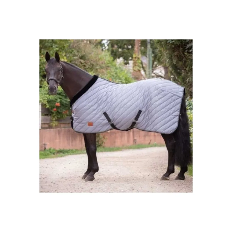 Paiement Scuris PADDOCK - Couverture d'curie Diagonal 200 gr - 6'0 (130 cm ) - Gris - 200 gr