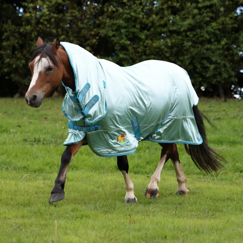 Promotion Saisonnire Couverture anti-mouches intgrale Shires Winnie & Me - 115 cm - Bleu