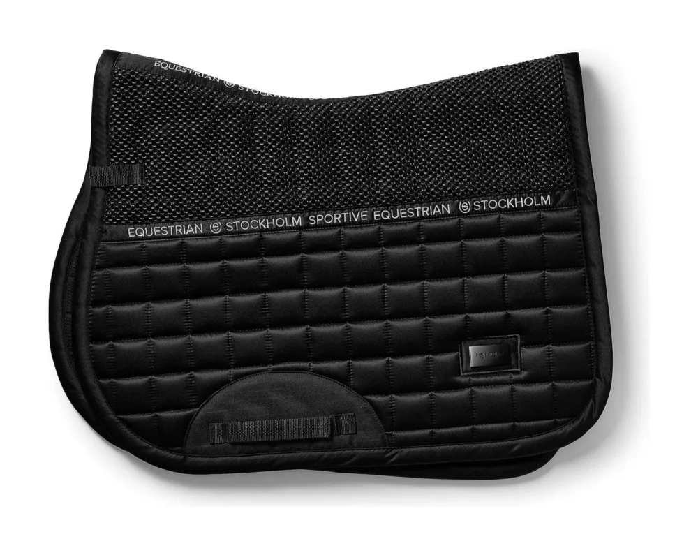 Tapis de selle Equestrian Stockholm jumping performance - Poney - Noir Top Vente