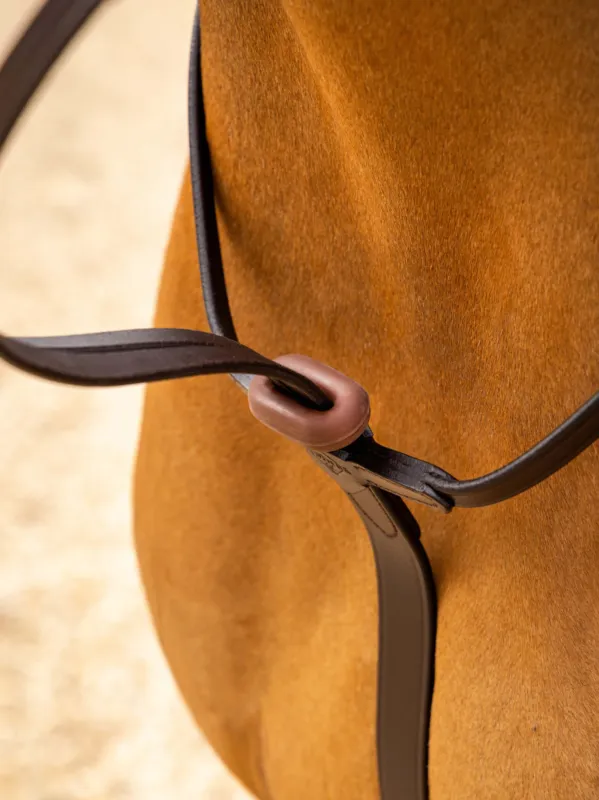 Arrtoirs de martingales en caoutchouc LeMieux – Marron Populaire
