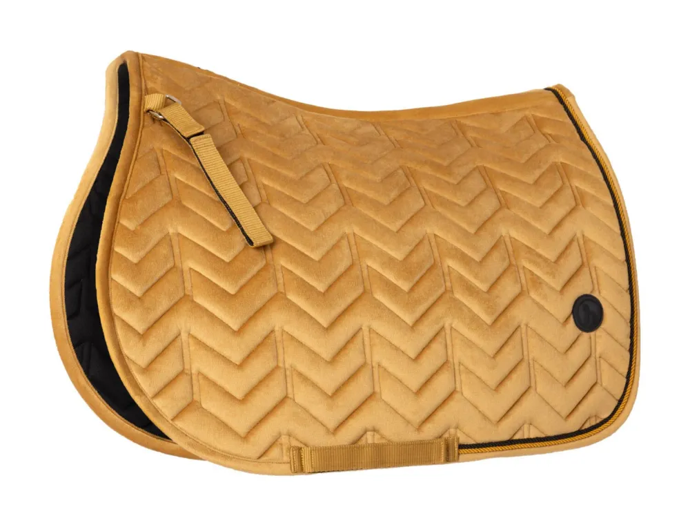 Meilleur Prix Tapis de selle Demlont polyvalent Horze - Poney - Marron dor