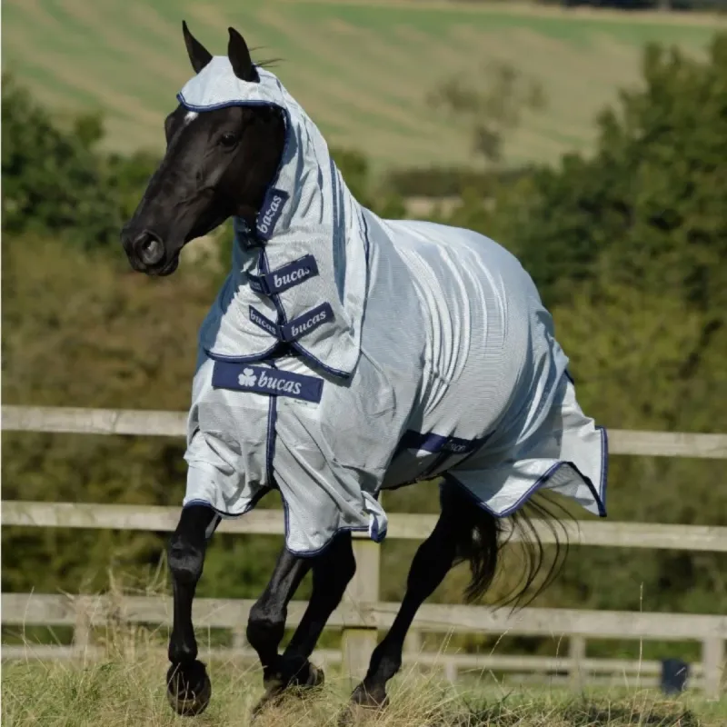 Couverture anti-mouches Bucas Buzz-Off X Big Neck - 125 cm - Argent Prix Cass