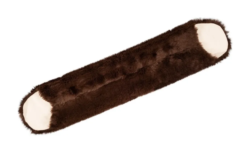 Couvre-sangle western en peau de mouton synthtique Burioni – Marron Meilleur Choix