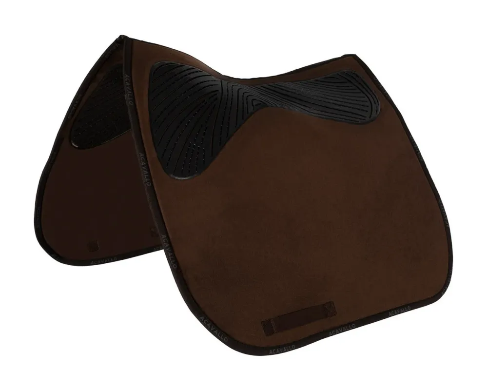 Tapis de selle Acavallo Dressage Twin Grip – Marron Commander Vite