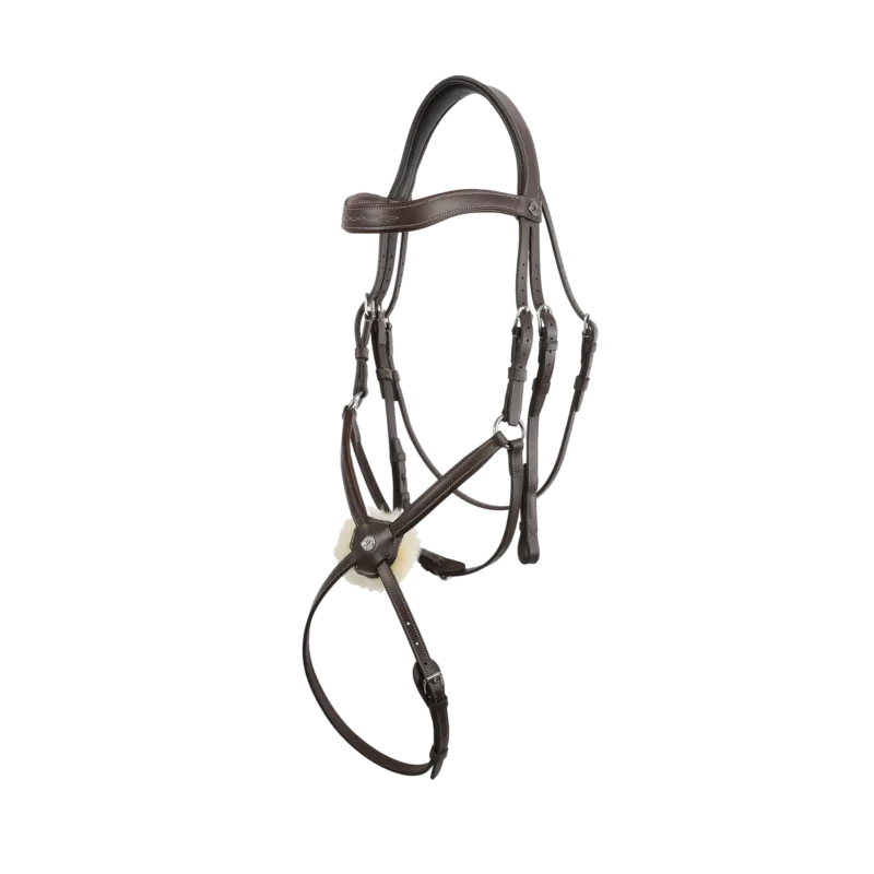 Bridon Signature by Antares muserolle combine – 2 – Marron Vente Directe