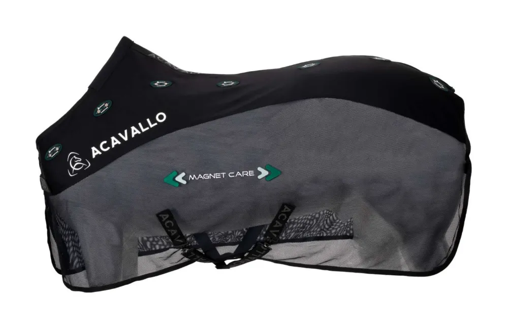Couverture Magnet Care Acavallo - 155 cm - Noir Bon March
