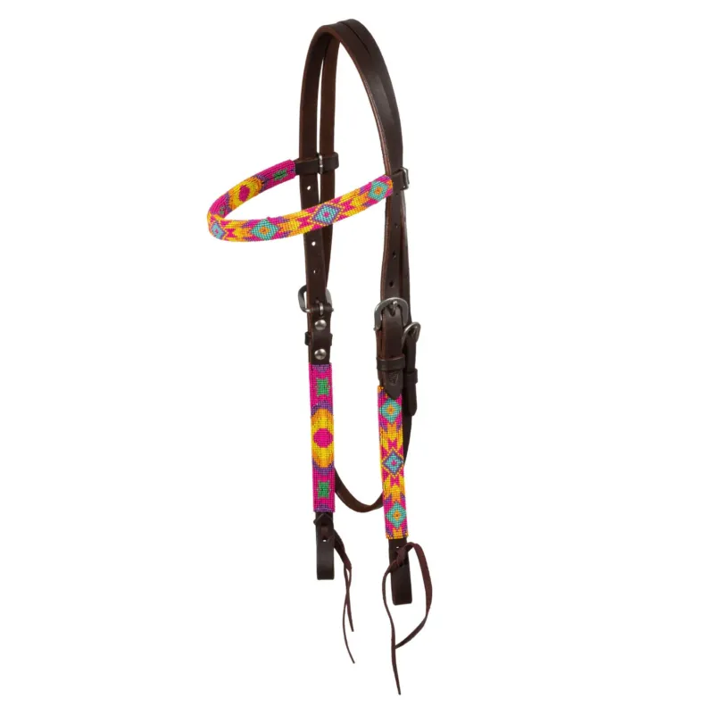 Super Prix Bridon western Pools multicolore perle huile - Marron fonc