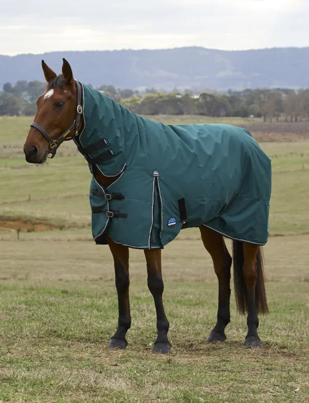 Couverture Weatherbeeta ComFiTec Classic Turnout combo 50g - 125 cm - Vert fort / noir Achat Immdiat