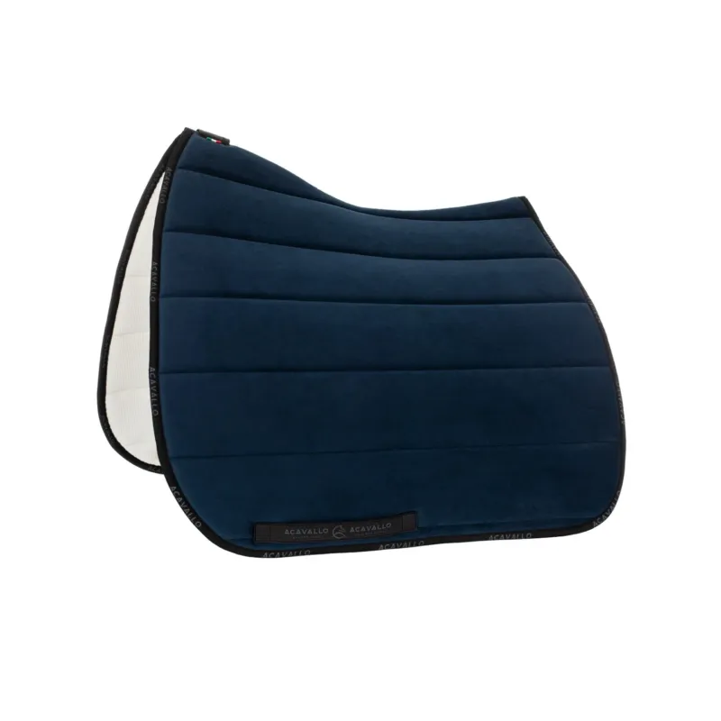 Tapis de selle DS CW-CS matelass louvre et bambou Acavallo - Gris Satisfait Ou Rembours